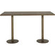 Corina Antique Brass Bar Table